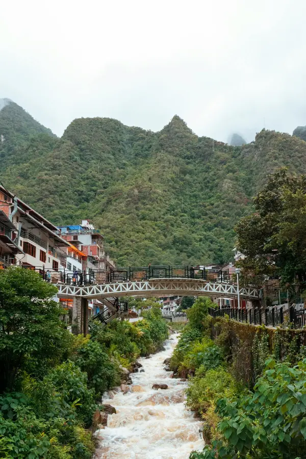 Aguas Calientes town during a luxury Machu Picchu day trip from Cusco
