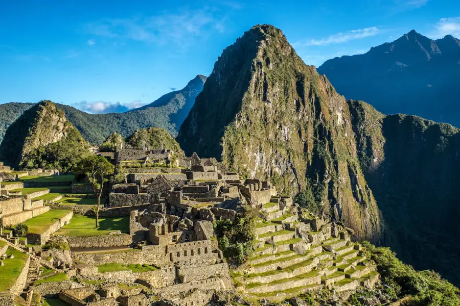 Machu Picchu citadel at sunrise, visited during the Machu Picchu & Galapagos honeymoon tour