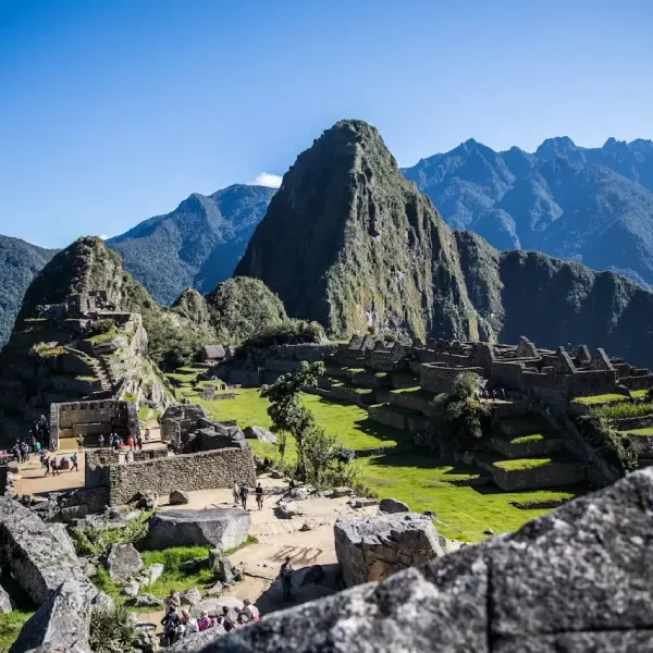 Panoramic view of Machu Picchu’s Inca ruins, featured in the Machu Picchu & Galapagos honeymoon tour