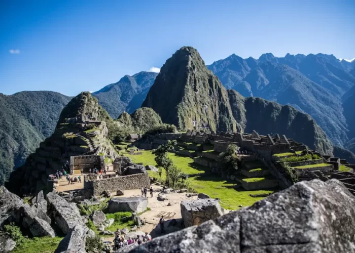 Panoramic view of Machu Picchu’s Inca ruins, featured in the Machu Picchu & Galapagos honeymoon tour