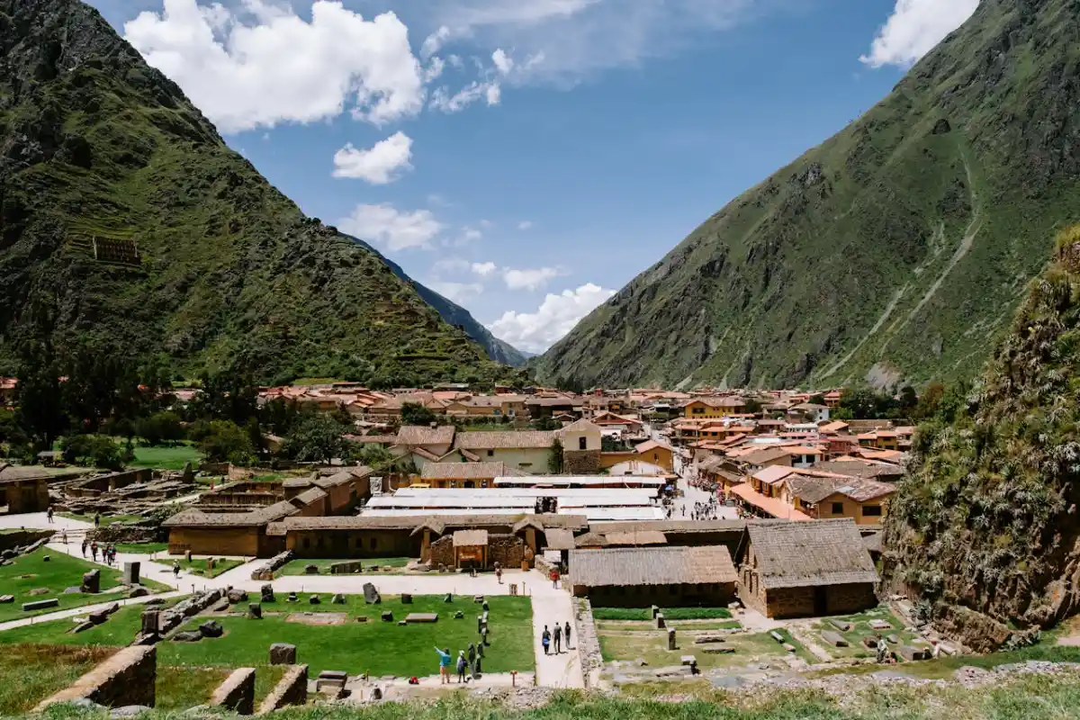 Ollantaytambo town during a luxury Machu Picchu day trip from Cusco