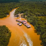 Luxury Amazon jungle lodges in Peru surrounded by rainforest and river near Iquitos