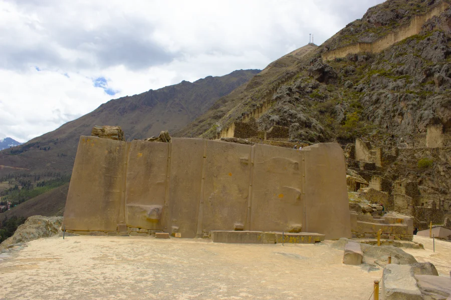 Temple of the Sun in Ollantaytambo, a sacred Inca site in Peru’s Sacred Valley